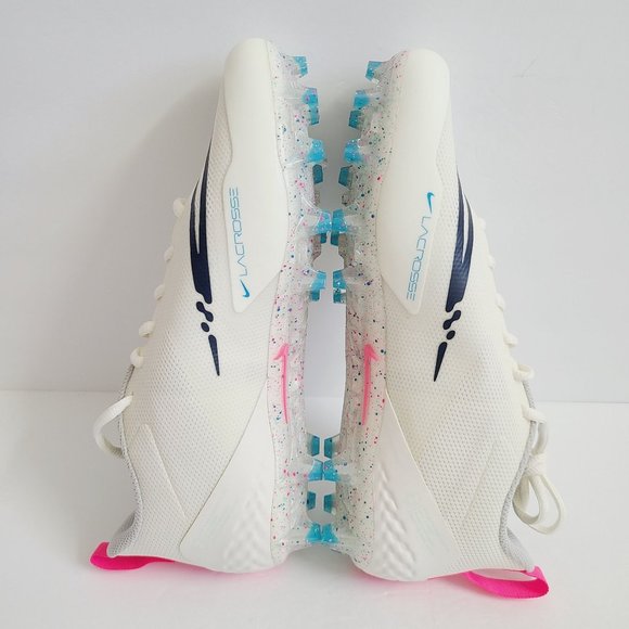 NEW Nike Alpha Huarache 8 Pro LAX Lacrosse Cleats CW4439-116 Size 9.5 Sail Hyper main image 4